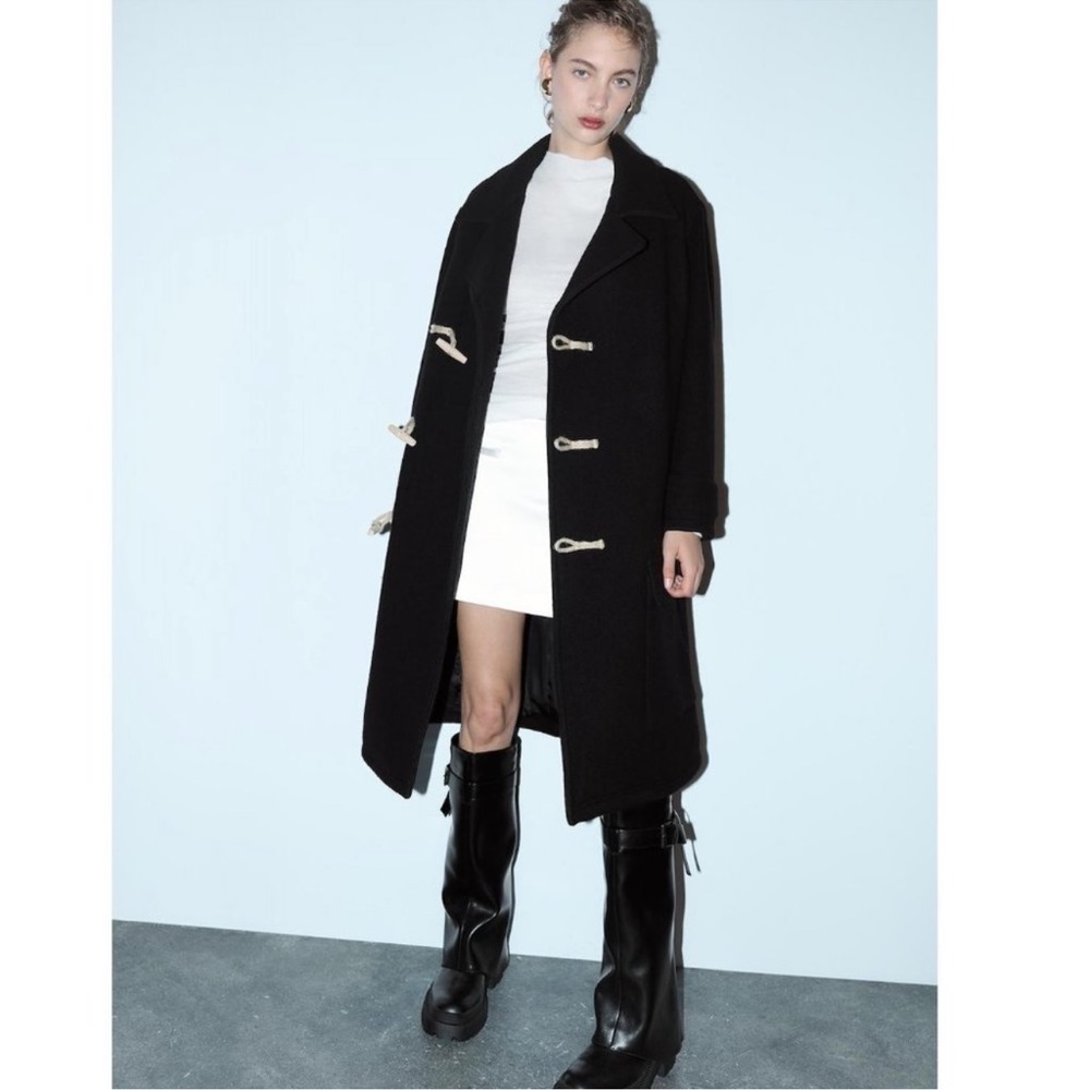 ZARA WOOL TOGGLE COAT ZW LIMITED EDITION COLLECTION